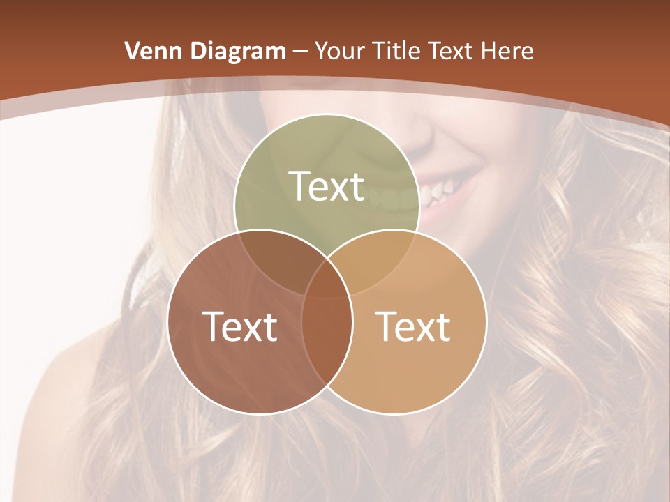 A Woman With Long Blonde Hair Smiling For The Camera PowerPoint Template