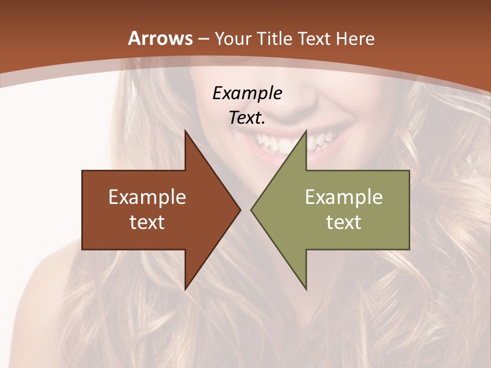 A Woman With Long Blonde Hair Smiling For The Camera PowerPoint Template