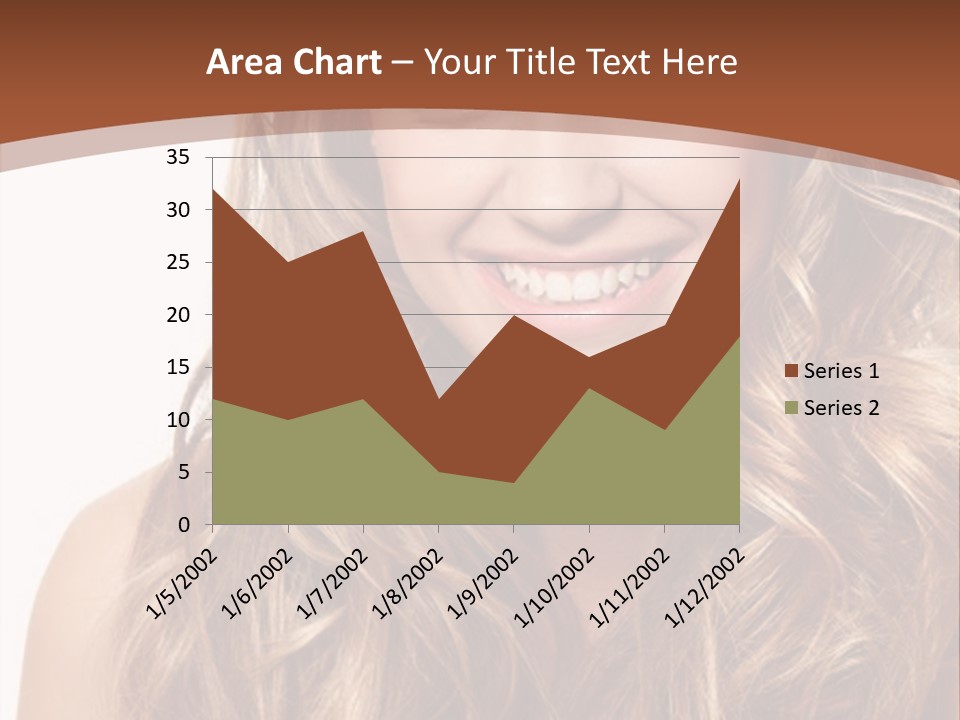 A Woman With Long Blonde Hair Smiling For The Camera PowerPoint Template