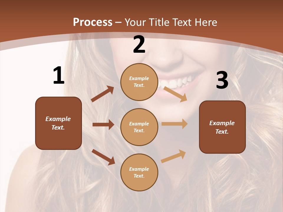 A Woman With Long Blonde Hair Smiling For The Camera PowerPoint Template