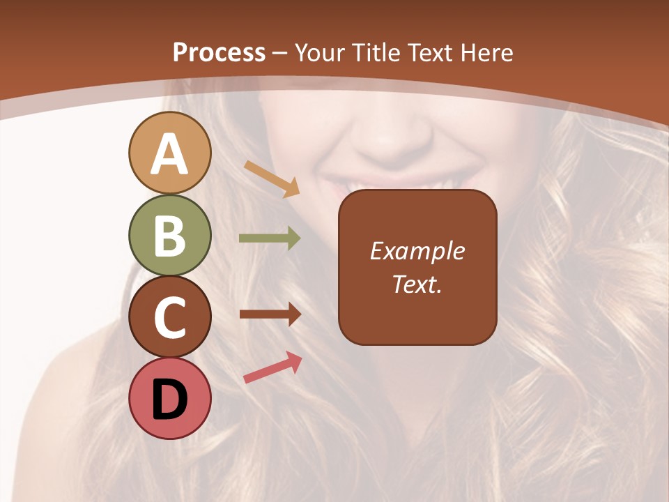 A Woman With Long Blonde Hair Smiling For The Camera PowerPoint Template