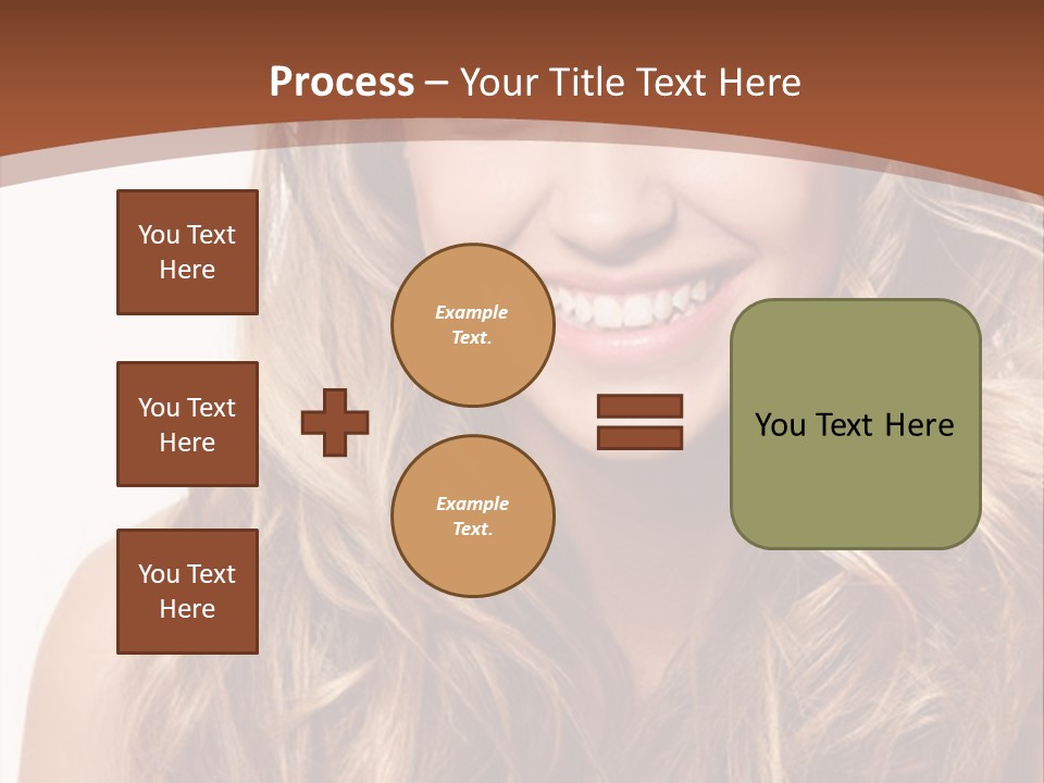 A Woman With Long Blonde Hair Smiling For The Camera PowerPoint Template