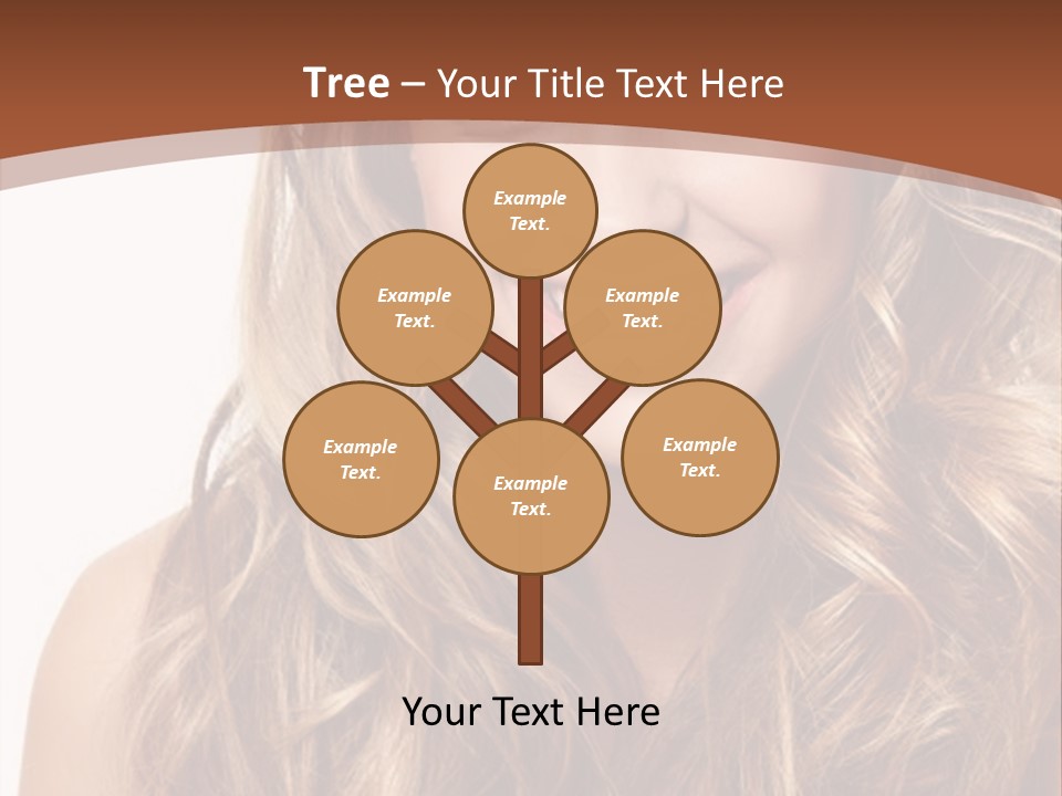 A Woman With Long Blonde Hair Smiling For The Camera PowerPoint Template