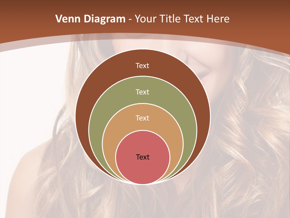 A Woman With Long Blonde Hair Smiling For The Camera PowerPoint Template