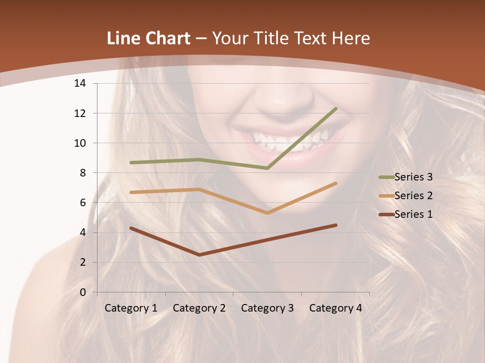 A Woman With Long Blonde Hair Smiling For The Camera PowerPoint Template