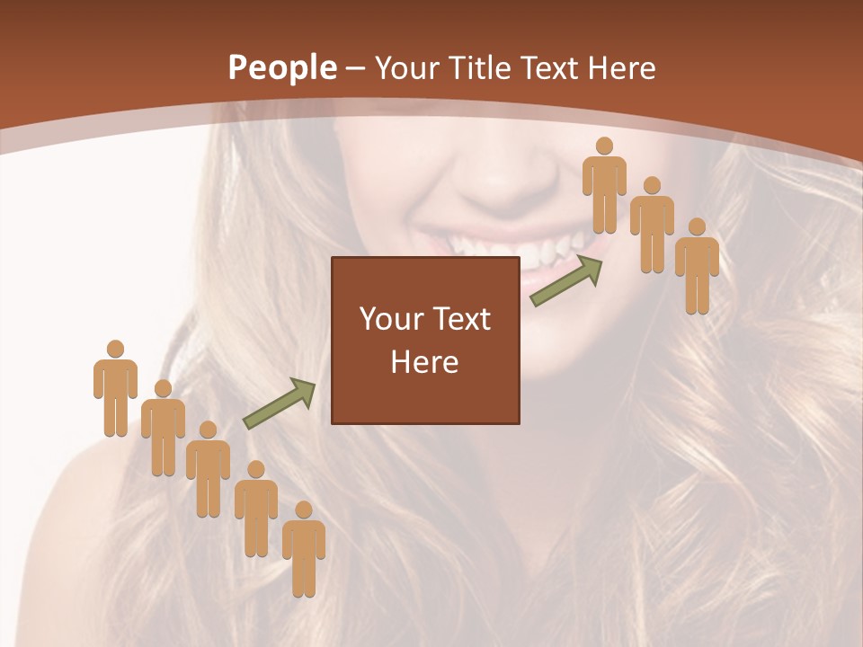 A Woman With Long Blonde Hair Smiling For The Camera PowerPoint Template