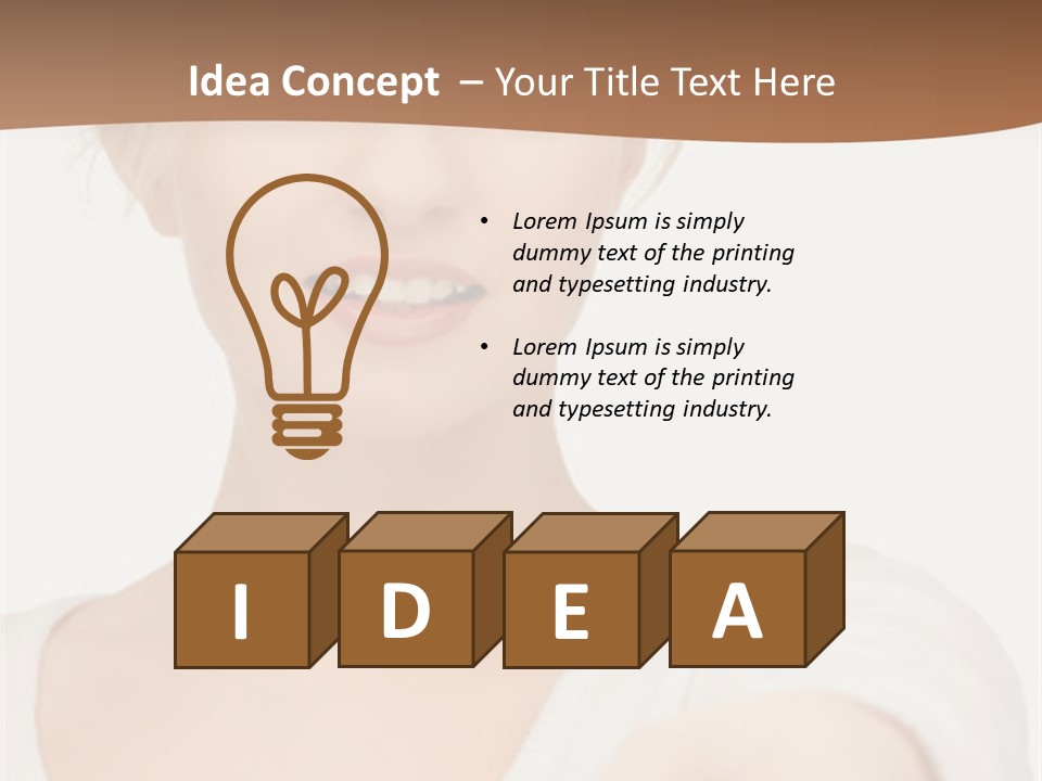 People  Lady PowerPoint Template