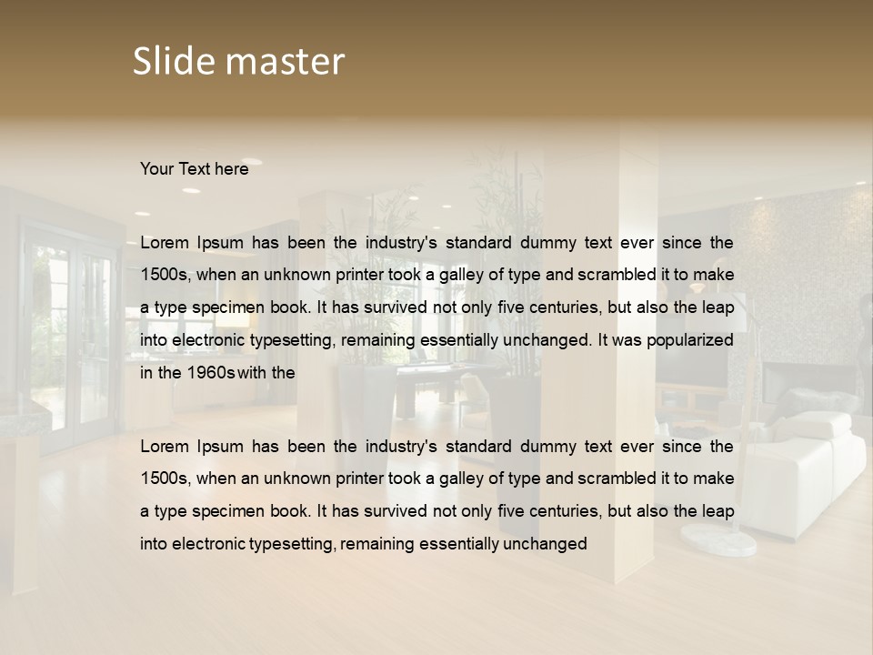 Table Show Architecture PowerPoint Template