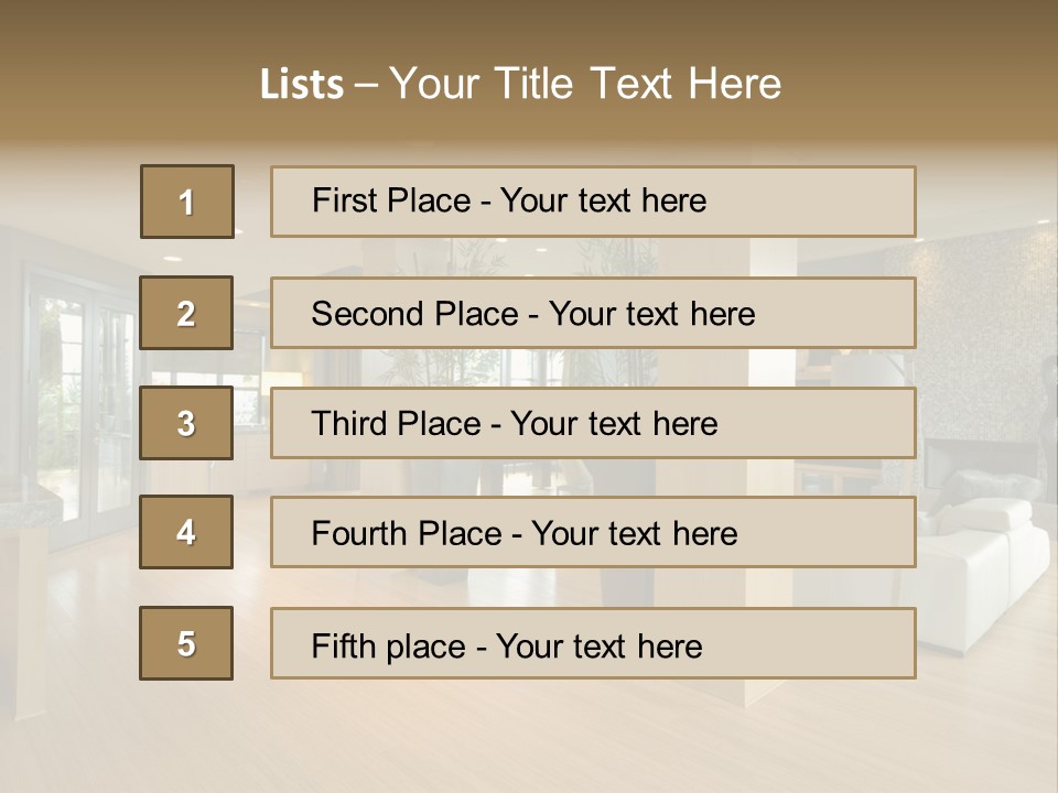 Table Show Architecture PowerPoint Template