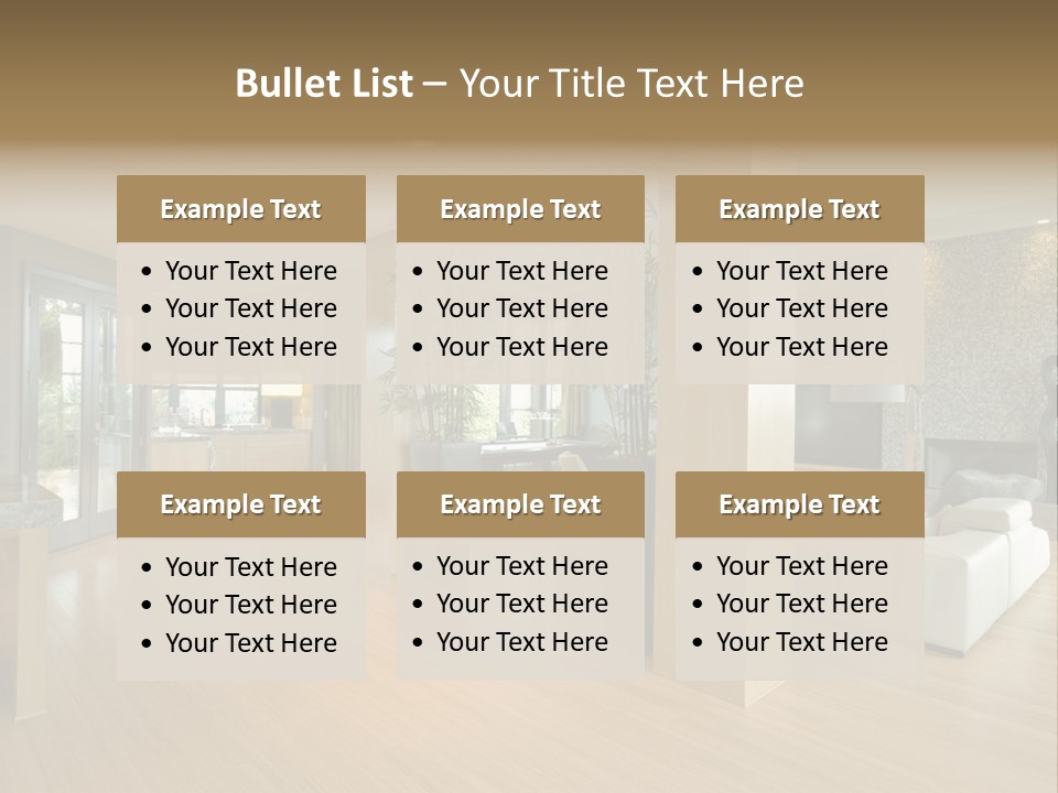 Table Show Architecture PowerPoint Template