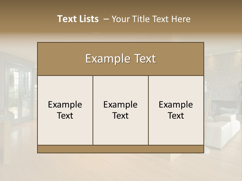 Table Show Architecture PowerPoint Template