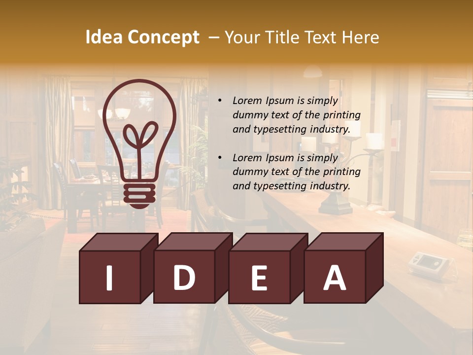 Fresh Luxury Lying PowerPoint Template