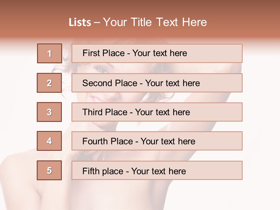 Skin Natural Underarms PowerPoint Template