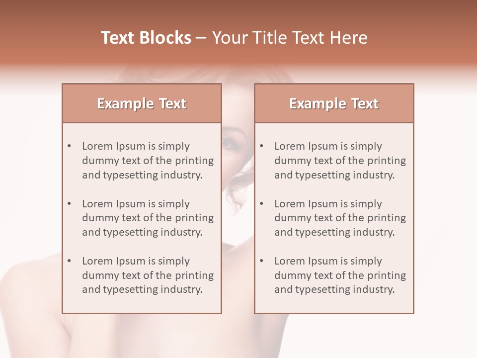 Skin Natural Underarms PowerPoint Template