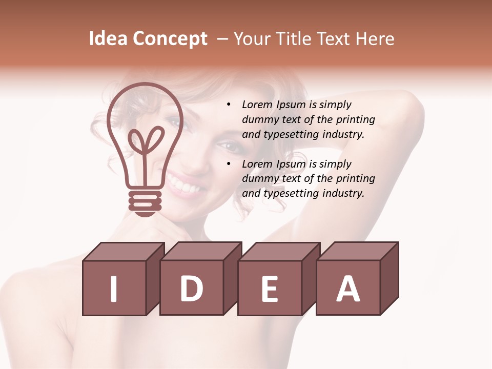 Skin Natural Underarms PowerPoint Template