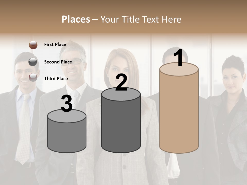 Young Team Staff PowerPoint Template