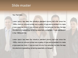 Young Team Staff PowerPoint Template