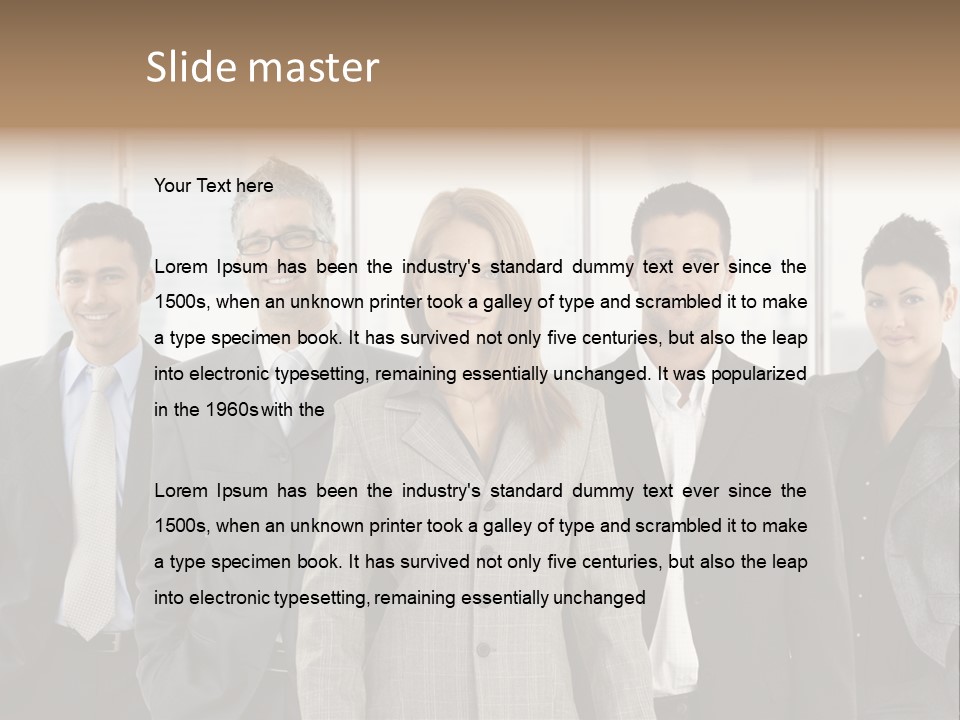 Young Team Staff PowerPoint Template