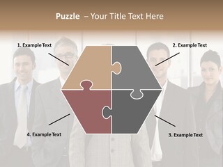 Young Team Staff PowerPoint Template