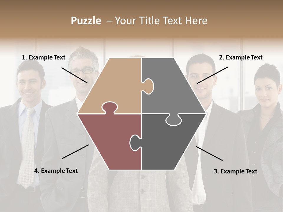 Young Team Staff PowerPoint Template