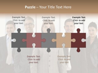 Young Team Staff PowerPoint Template