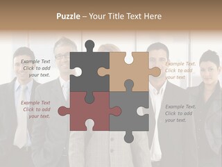 Young Team Staff PowerPoint Template