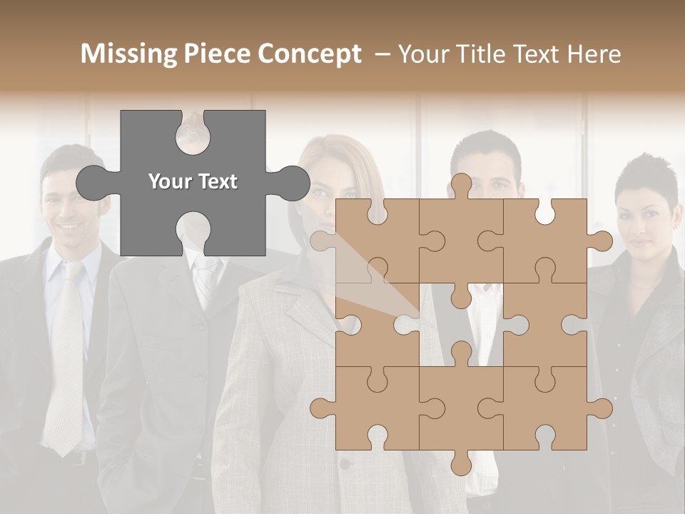 Young Team Staff PowerPoint Template