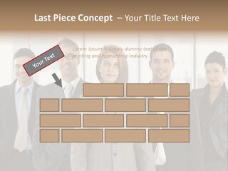 Young Team Staff PowerPoint Template