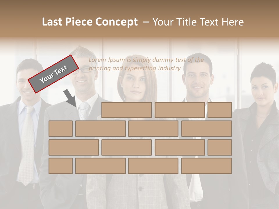 Young Team Staff PowerPoint Template