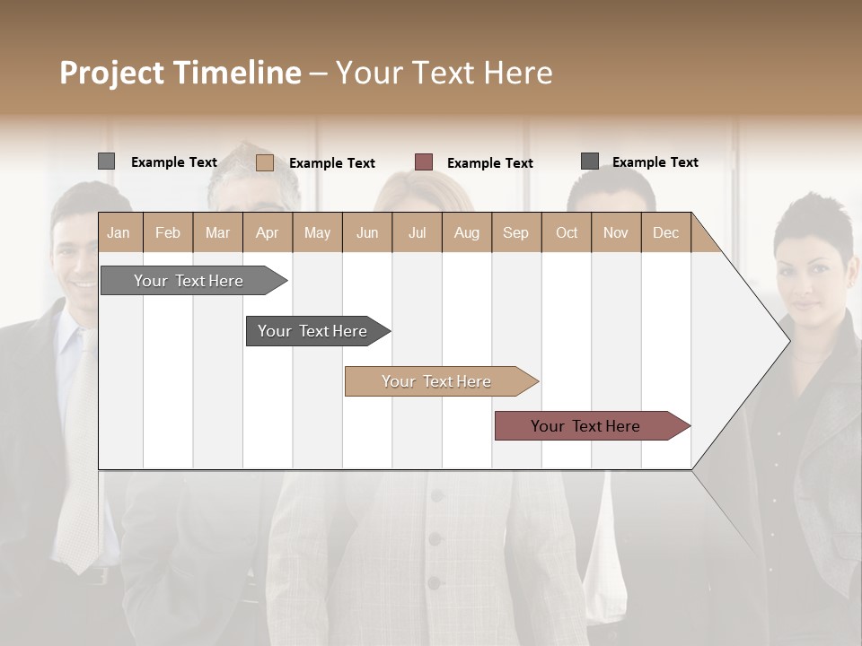 Young Team Staff PowerPoint Template