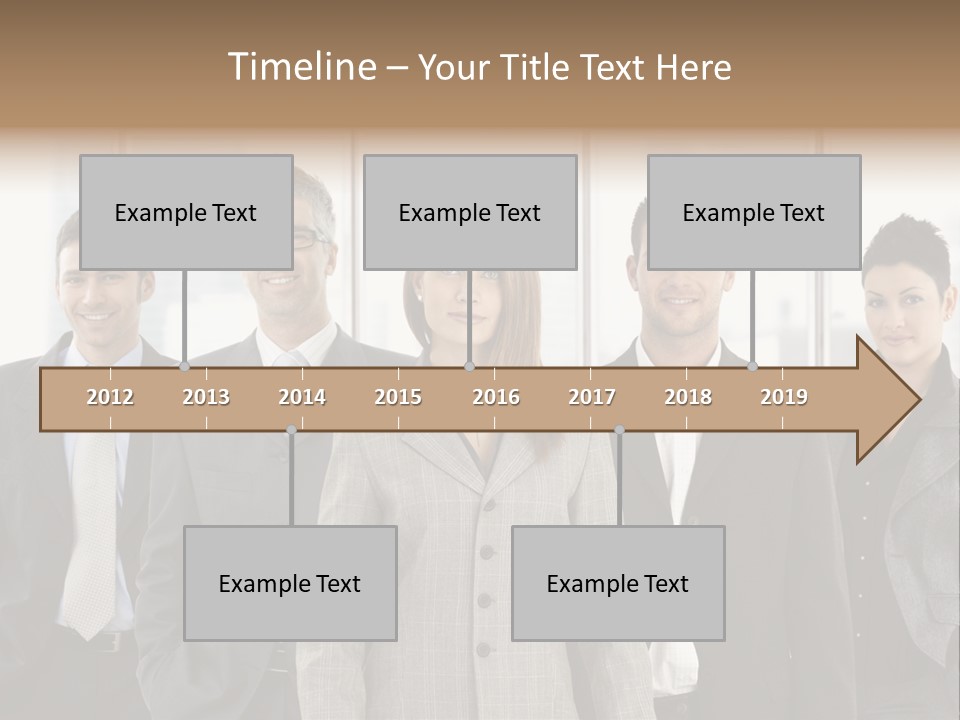 Young Team Staff PowerPoint Template