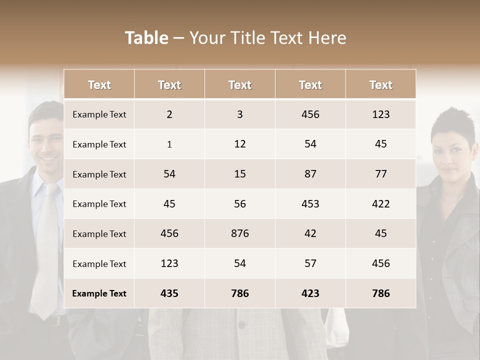 Young Team Staff PowerPoint Template