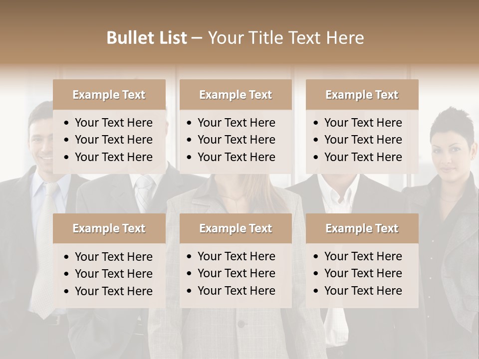 Young Team Staff PowerPoint Template