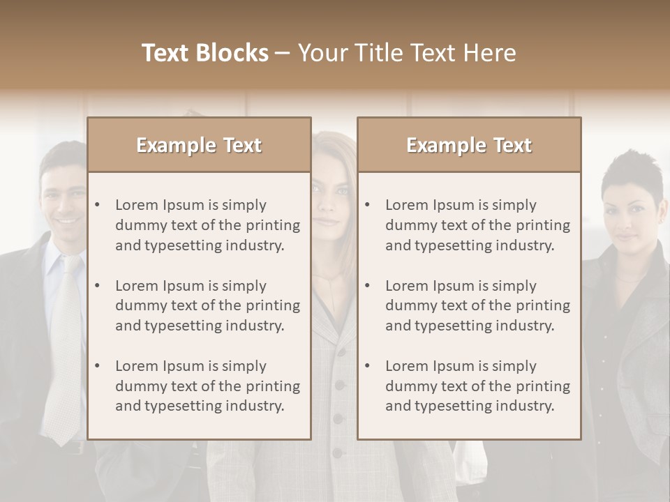 Young Team Staff PowerPoint Template