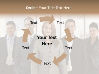 Young Team Staff PowerPoint Template