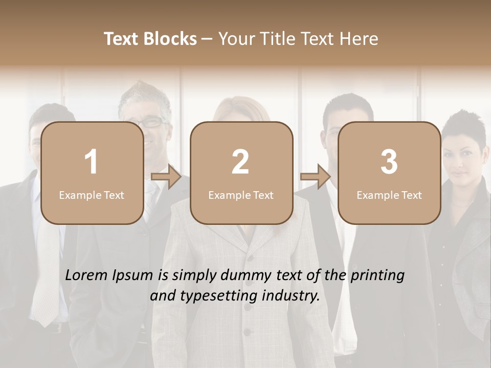 Young Team Staff PowerPoint Template