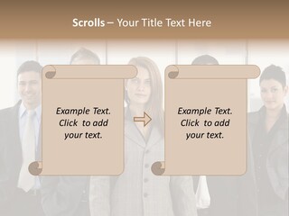 Young Team Staff PowerPoint Template