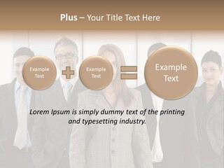 Young Team Staff PowerPoint Template