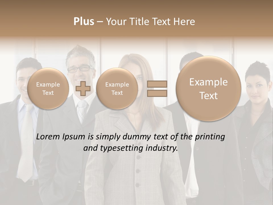 Young Team Staff PowerPoint Template