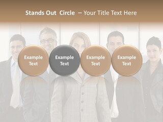 Young Team Staff PowerPoint Template