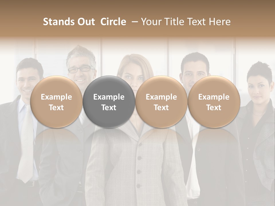 Young Team Staff PowerPoint Template