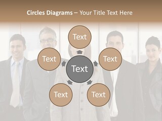 Young Team Staff PowerPoint Template
