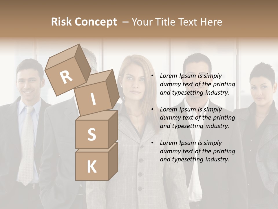 Young Team Staff PowerPoint Template