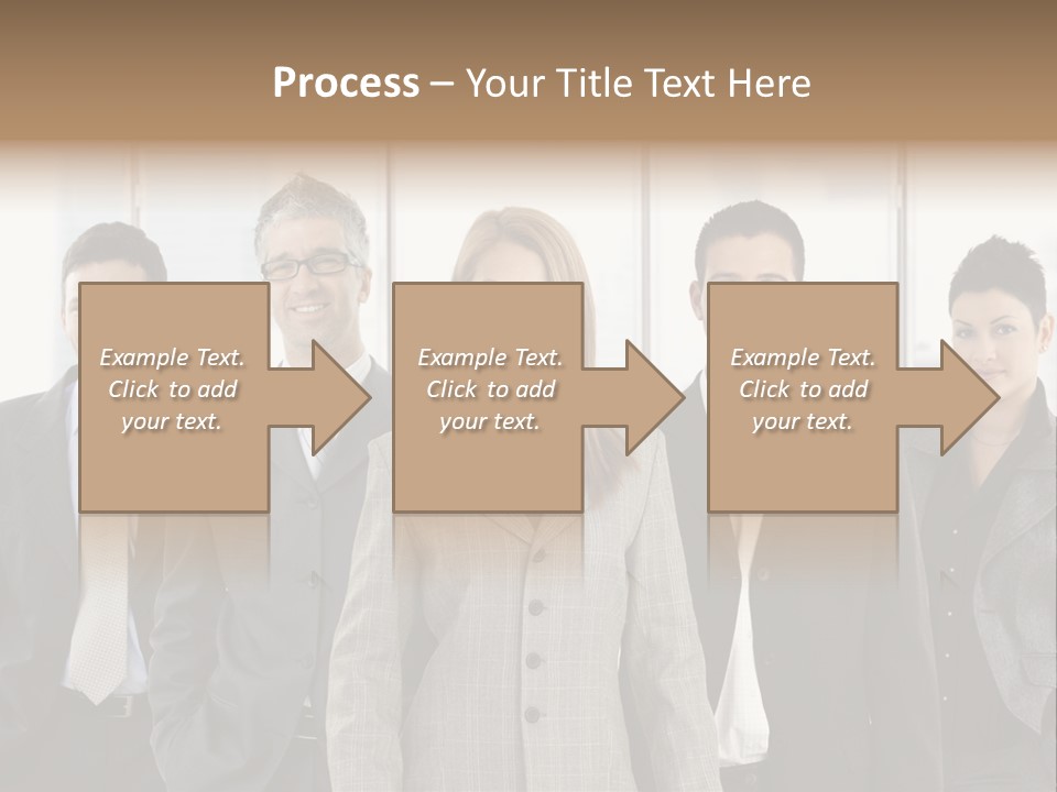 Young Team Staff PowerPoint Template