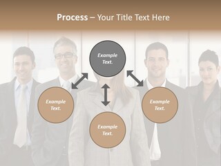 Young Team Staff PowerPoint Template