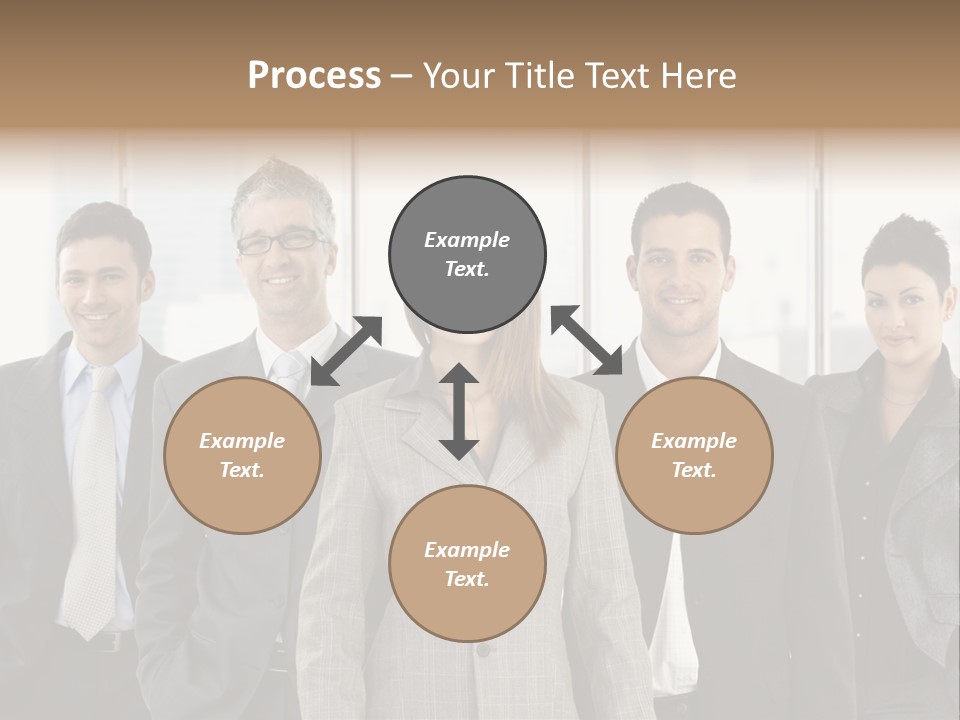 Young Team Staff PowerPoint Template