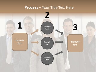 Young Team Staff PowerPoint Template