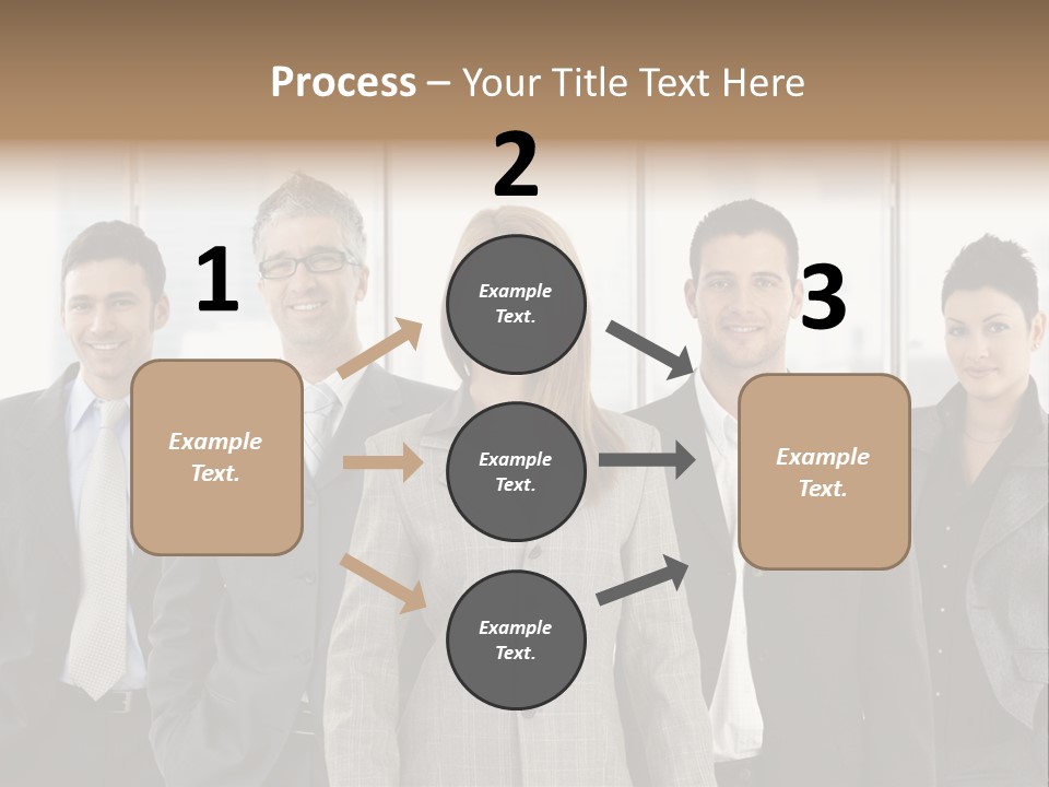 Young Team Staff PowerPoint Template