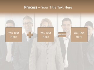 Young Team Staff PowerPoint Template