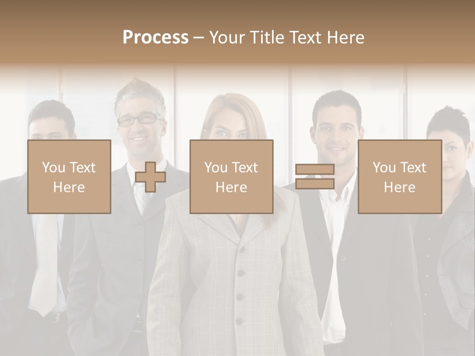 Young Team Staff PowerPoint Template